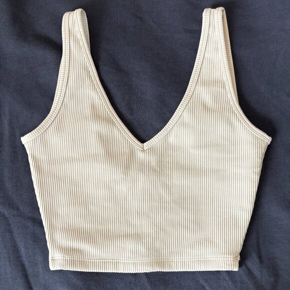 BuffBunny Ribbed Crop top size XS in light grey - Picture 3 of 8